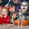 2 Pack Posable Halloween Skeleton, 16" Full Body Halloween Skeleton Decor with Movable Joints, Small Skeleton Halloween Decor, Halloween Party Indoor Decorations